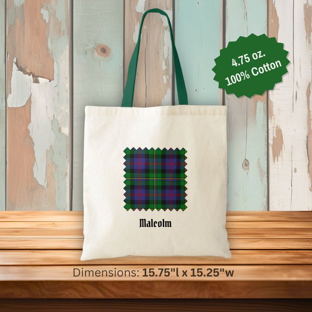 Tote Bag Tartan du clan Malcolm (Créateur téléchargé)