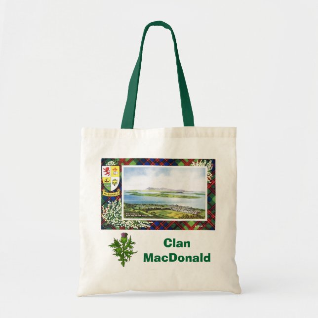 Tote Bag Tartan écossais, clan MacDonald, (Devant)