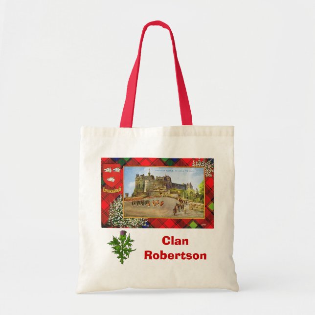 Tote Bag Tartan écossais, clan Robertson (Devant)