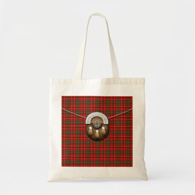 Tote Bag Tartan et escarcelle de MacDougall de clan (Devant)
