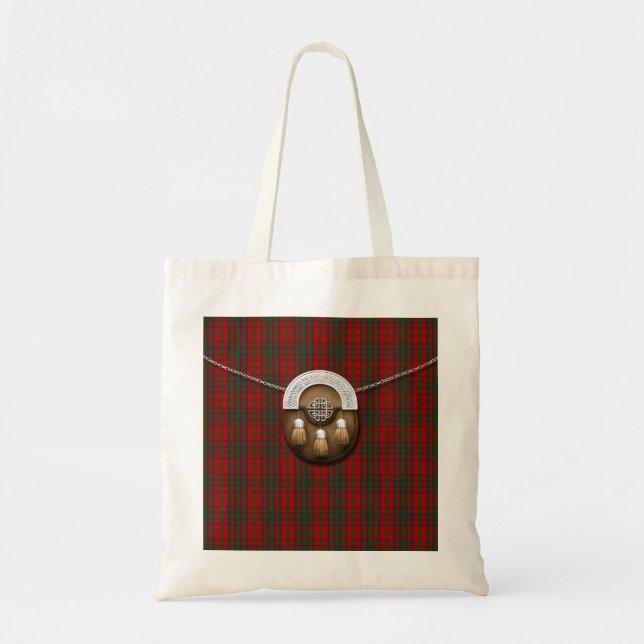 Tote Bag Tartan et escarcelle de Matheson de clan (Devant)