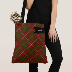 Tote Bag Tartan Hay Clan Rouge et Vert des Highlands
