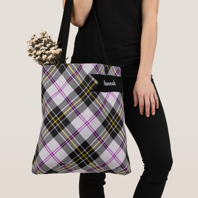 Tote Bag Tartan Highland de la robe MacPherson Clan (De près)