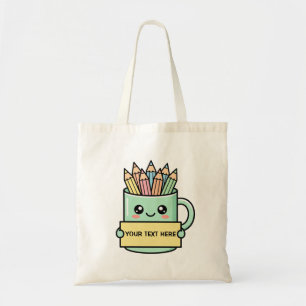 Tote Bag Tasse à café avec pancarte vierge et graphique pas