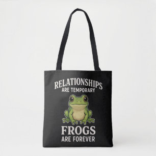 Tote Bag Tasse Citation Drôle de Grenouille - Les Relations