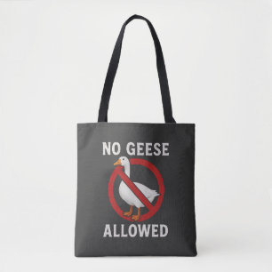 Tote Bag Tasse d'oie drôle qui fait du crime - Gif d'oie dr
