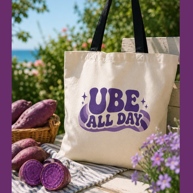 Tote Bag Tasse Ube Toute la Journée (Créateur téléchargé)