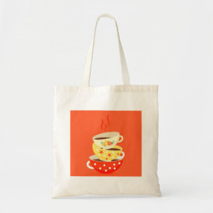 Tote Bag Tasses à thé vintage rétro art fantastique