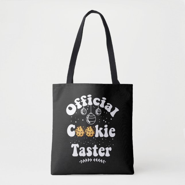 Tote Bag Tasteur de biscuits officiel Amoureux des biscuits (Devant)