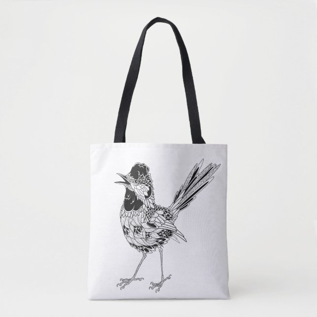 Tote Bag Tatouage 2 2 d'oiseau (Devant)
