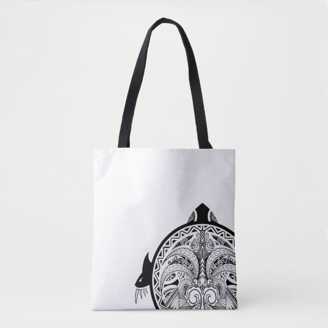 Tote Bag Tatouage de Tribal Turtle Shield (Devant)