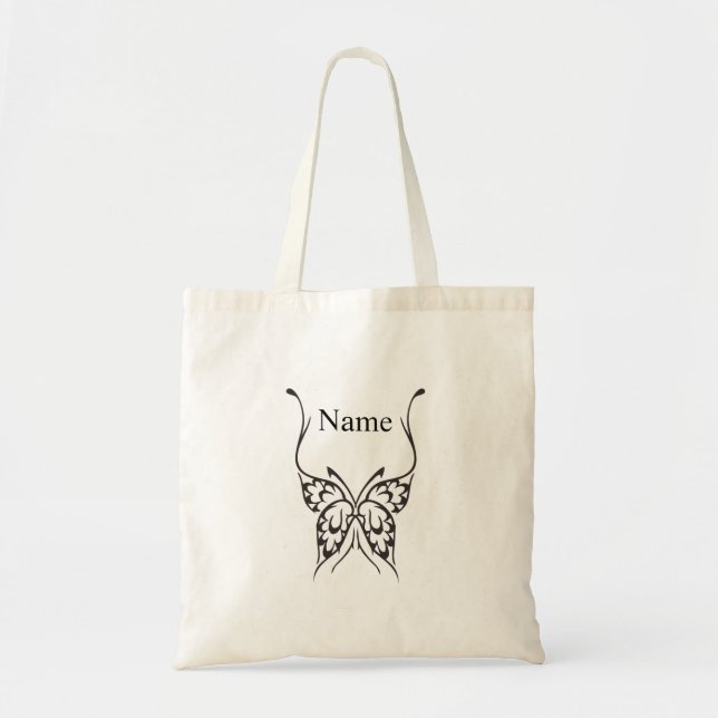 Tote Bag Tatouage papillon stylisé Thunder_Cove (Devant)