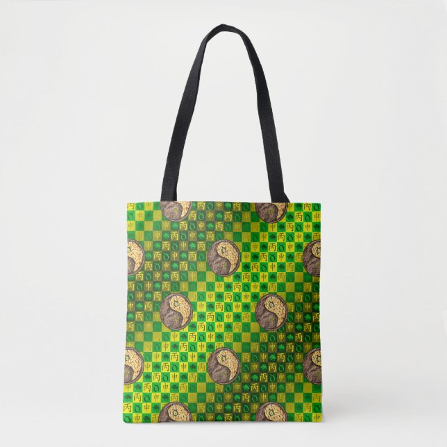 Tote Bag Taureau & Singe de feu (Devant)