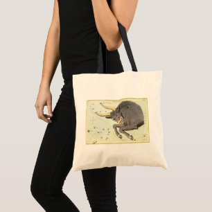 Tote Bag Taurus Bull, le miroir Vintage de la constellation
