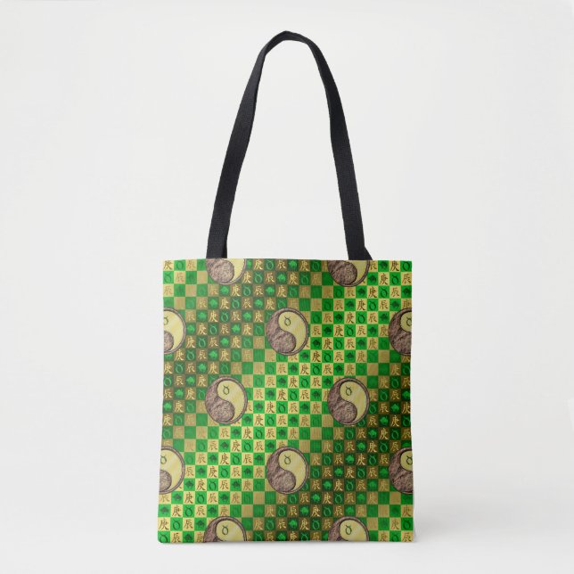 Tote Bag Taurus & Dragon métallique (Devant)