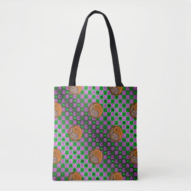Tote Bag Taurus et coq de bois (Devant)