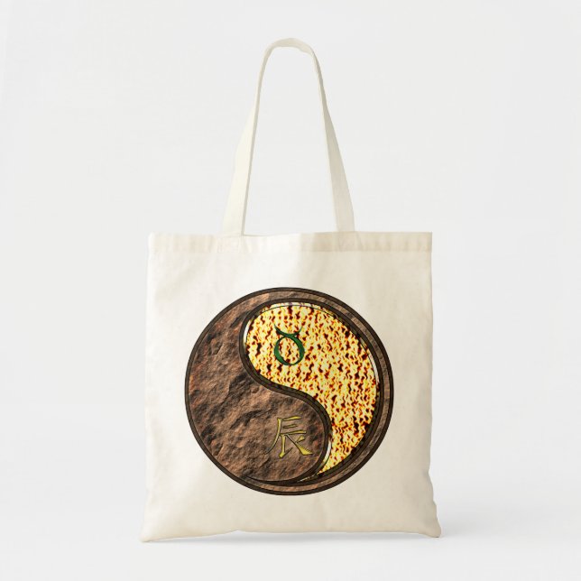 Tote Bag Taurus et dragon de feu (Devant)