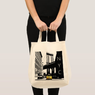 Tote Bag Taxi jaune de Brooklyn Nyc New York