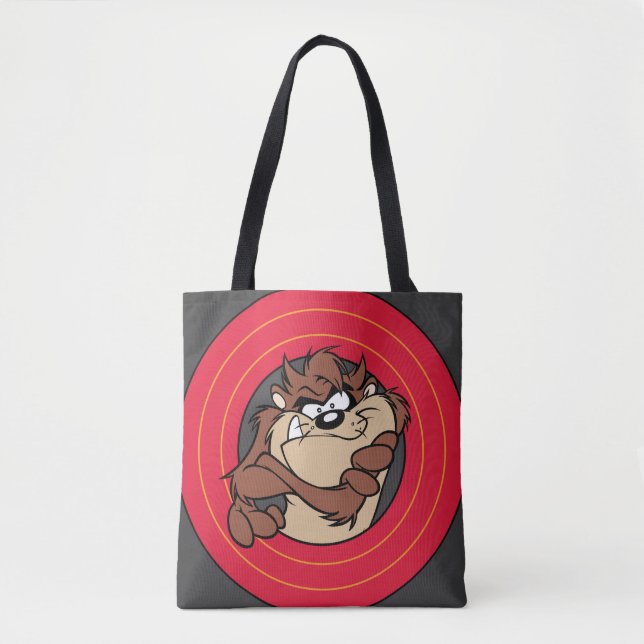 Tote Bag TAZ™ à travers les cercles LOONEY TUNES™ (Devant)