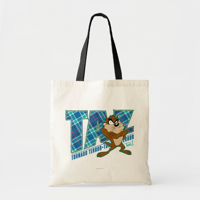Tote Bag TAZ™ Tornado Terreur Plaid (Devant)