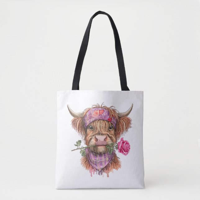 Tote Bag TB01 Cowboy de la Saint-Valentin (Devant)