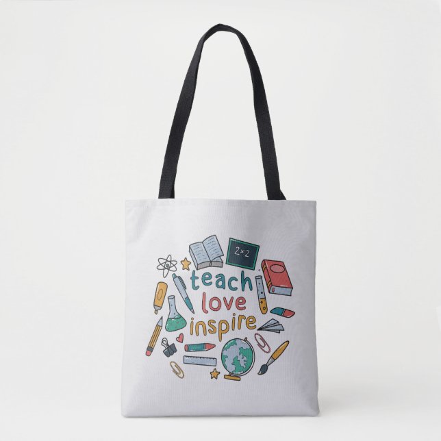Tote Bag Teach Love Inspire (Devant)