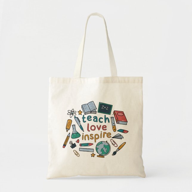 Tote Bag Teach Love Inspire (Devant)