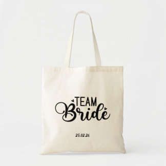 Tote Bag "Team Bride" Date personnalisée