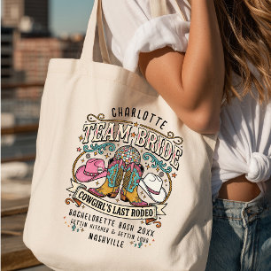 Tote Bag Team Bride ! Le dernier rodéo western de Cowgirl