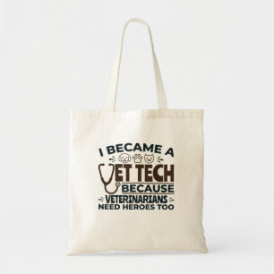 Tote Bag Tech Vet parce que les vétérinaires ont aussi be