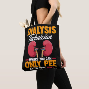 Tote Bag Technicien en dialyse Néphrologie Rein  