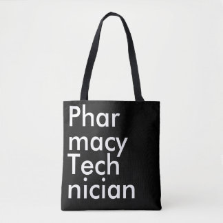 Tote Bag Technicien en pharmacie Black Square élégant