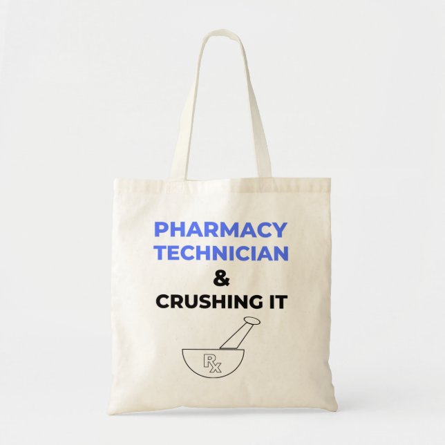 Tote Bag Technicien en pharmacie et l'écrasement 2 (Devant)