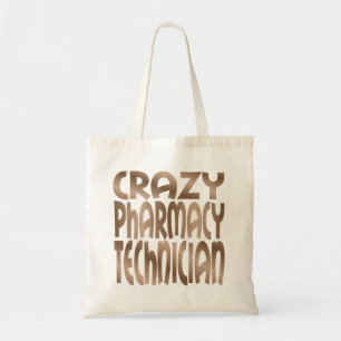 Tote Bag Technicien en pharmacie fou en argent