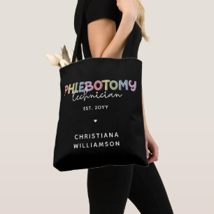 Tote Bag Technicien en pharmacie sur mesure PBT Phlebotomie