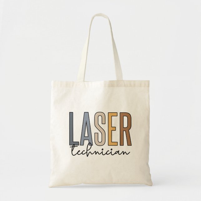 Tote Bag Technicien laser | Technologie laser (Devant)