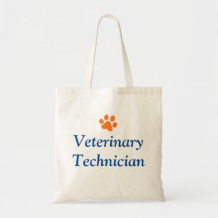 Tote Bag Technicien vétérinaire avec l'empreinte de patte