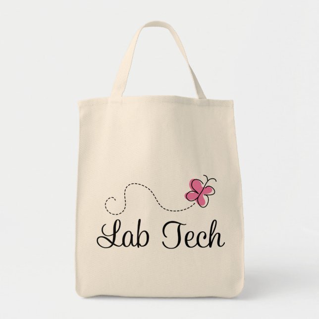 Tote Bag Technologie rose mignonne de laboratoire de (Devant)