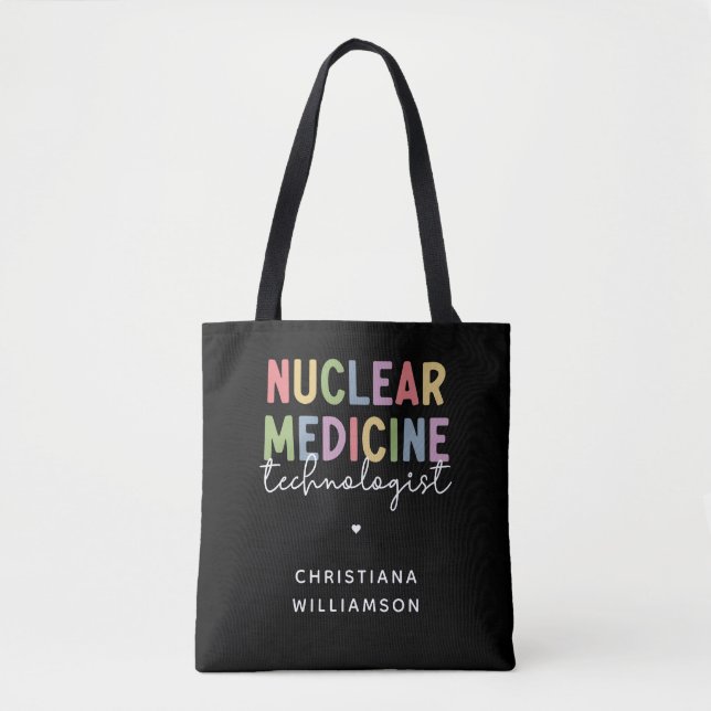 Tote Bag Technologue en médecine nucléaire sur mesure CNMT  (Devant)