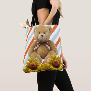 Tote Bag Teddy Bear de tournesol Fourre-tout