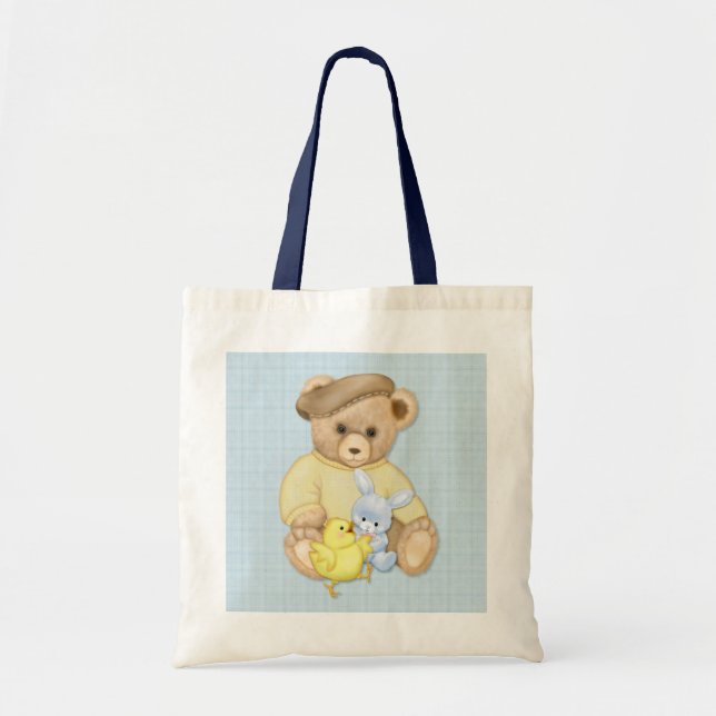 Tote Bag Teddy Boy Pâques (Devant)