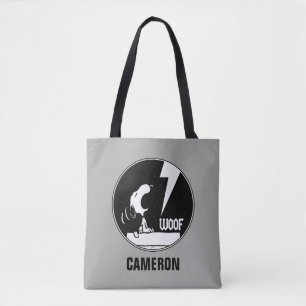 Tote Bag Tee - shirt   Snoopy Howling   Ajouter Votre Nom