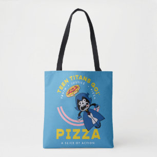 Tote Bag Teen Titans Go ! Corbeau "Pizza de la Justice Véri