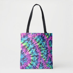 Tote Bag Teinture à tarte multicolore