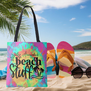 Tote Bag Teinture liée personnalisée de plage