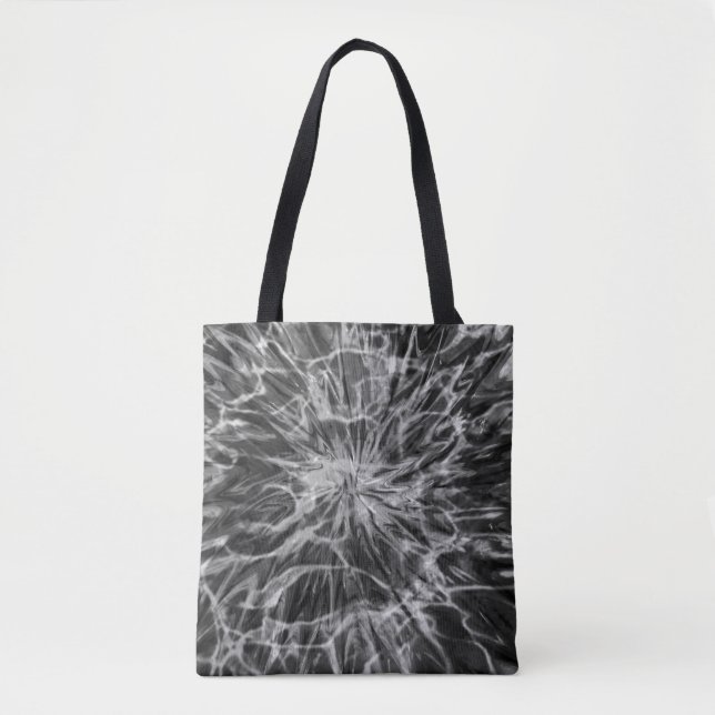 TOTE BAG TEINTURE NŒUD NOIR BLANC  (Devant)