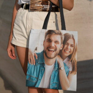 Tote Bag Téléchargement De Photo Personnalisé Concevez V