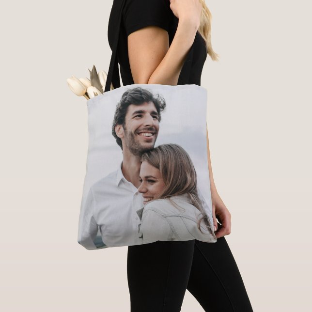 Tote Bag Téléchargement De Photo Personnalisé Concevez Votr (De près)
