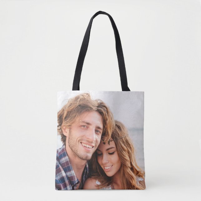 Tote Bag Téléchargement De Photo Personnalisé Concevez Votr (Devant)