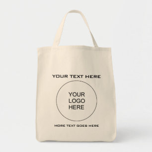 Tote Bag Téléchargement personnalisé Entreprise Logo Texte